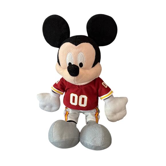Official Disney NFL Mickey Mouse Plush – 18" Kansas City Chiefs Jersey – 2011 - Picture 1 of 5